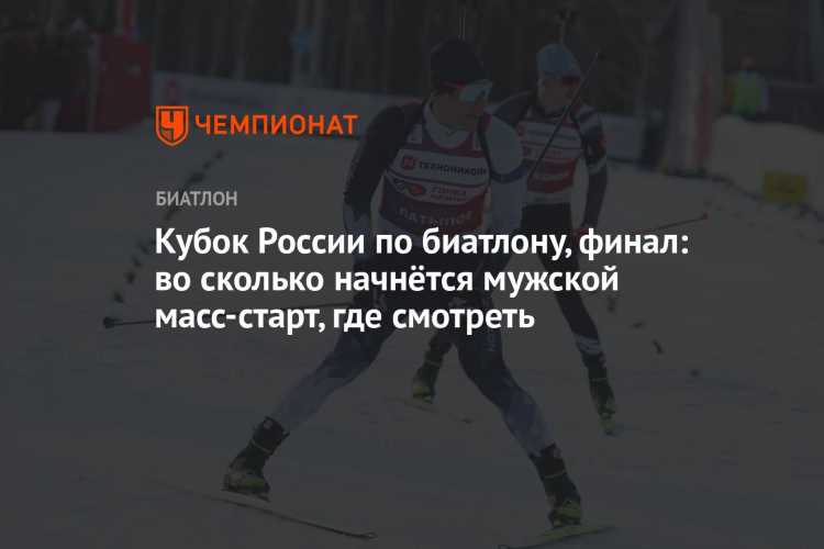 Биатлон масс старт мужчины смотреть