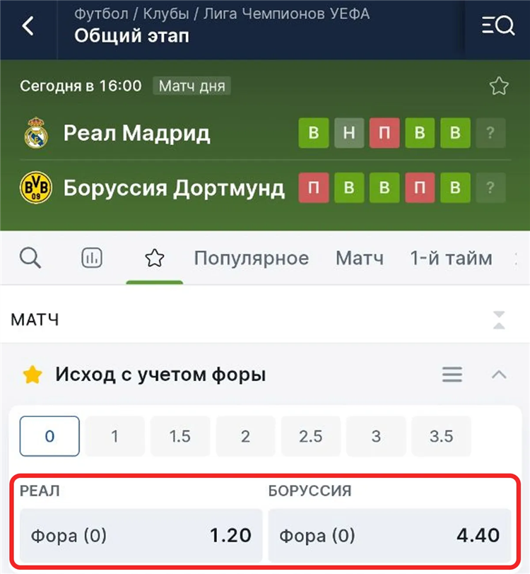 Ставки что такое фора